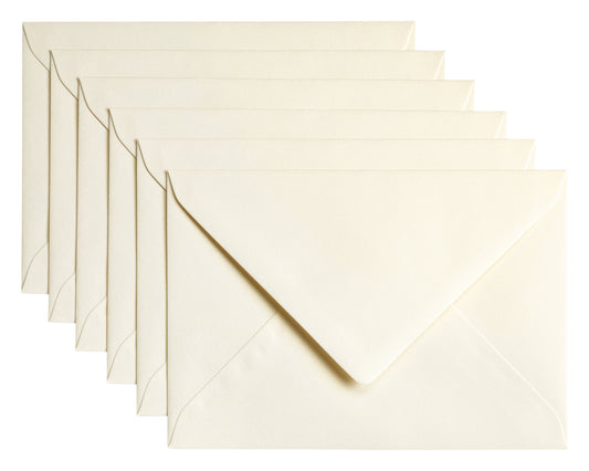 Envelop Papicolor C6 114x162mm metallic ivoor