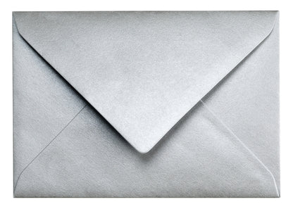 Envelop Papicolor C6 114x162mm metallic zilver - 2