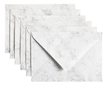 Papicolor C6 Envelop 114x162mm marble grijs