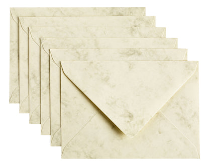 Envelop Papicolor C6 114x162mm ivoor marble