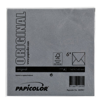 Envelop Papicolor 140x140mm ravenzwart - 3