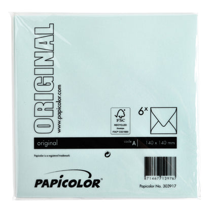 Papicolor 140x140mm zeegroen Envelop - 3