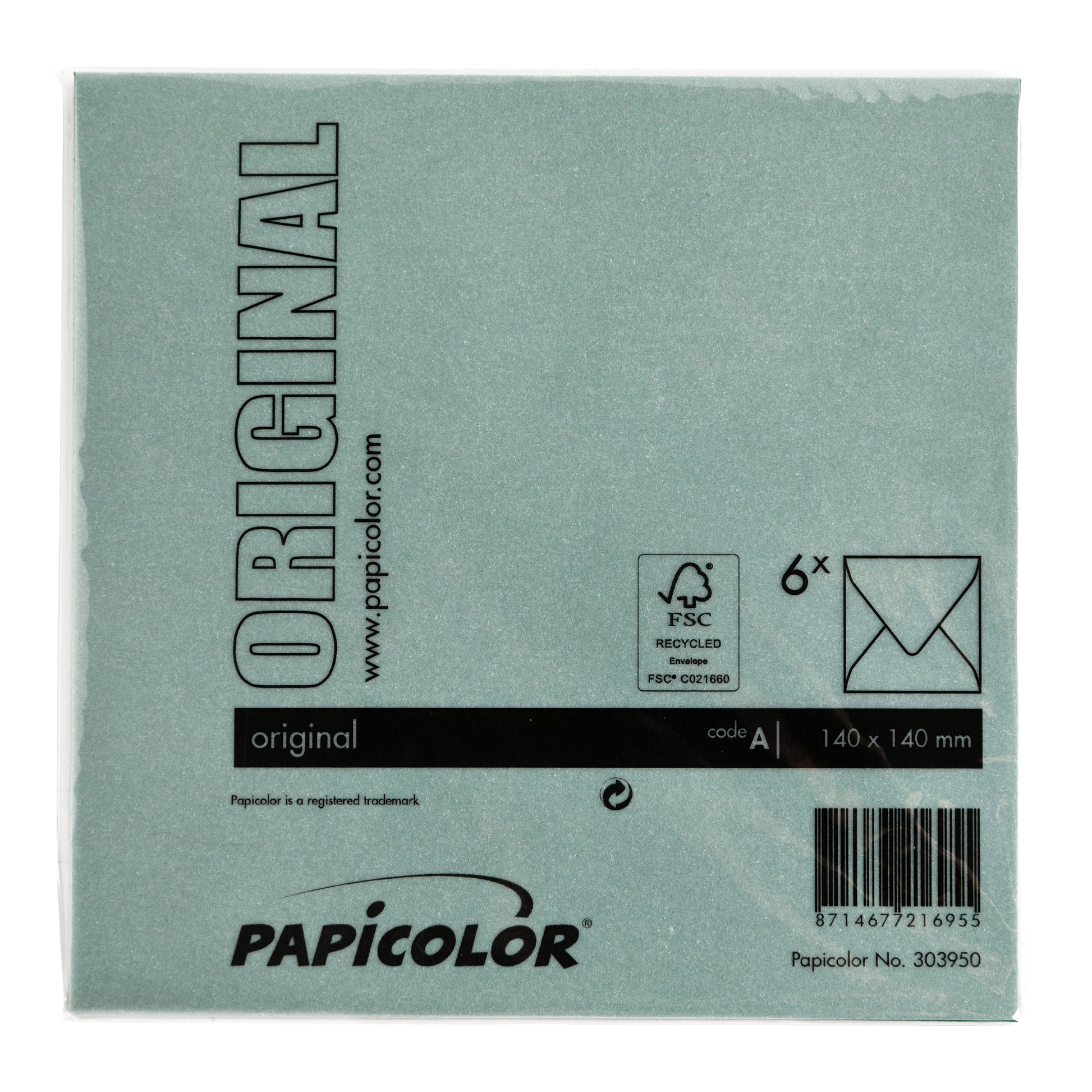 Papicolor 140x140mm Envelop dennengroen - 3
