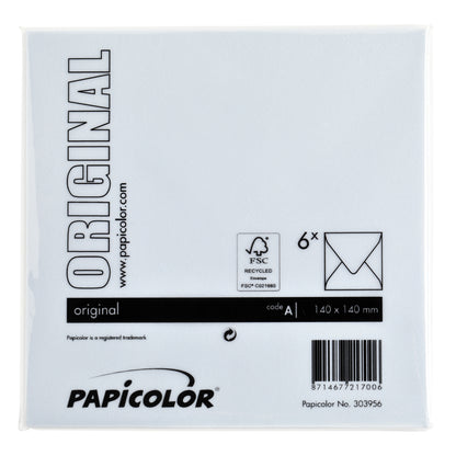 Envelop Papicolor 140x140mm babyblauw - 3