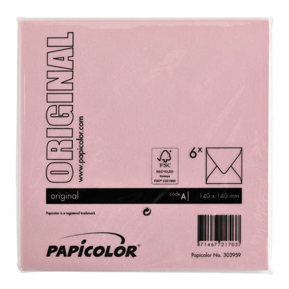 Envelop Papicolor 140x140mm babyroze - 3