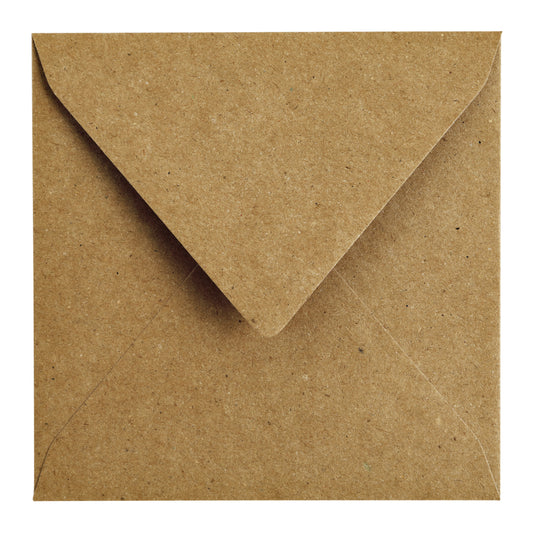 Envelop Papicolor 140x140mm kraft bruin - 2