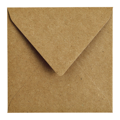 Envelop Papicolor 140x140mm kraft bruin - 2