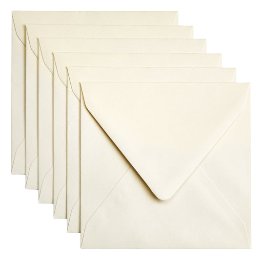 Papicolor 140x140mm metallic ivoor Envelop