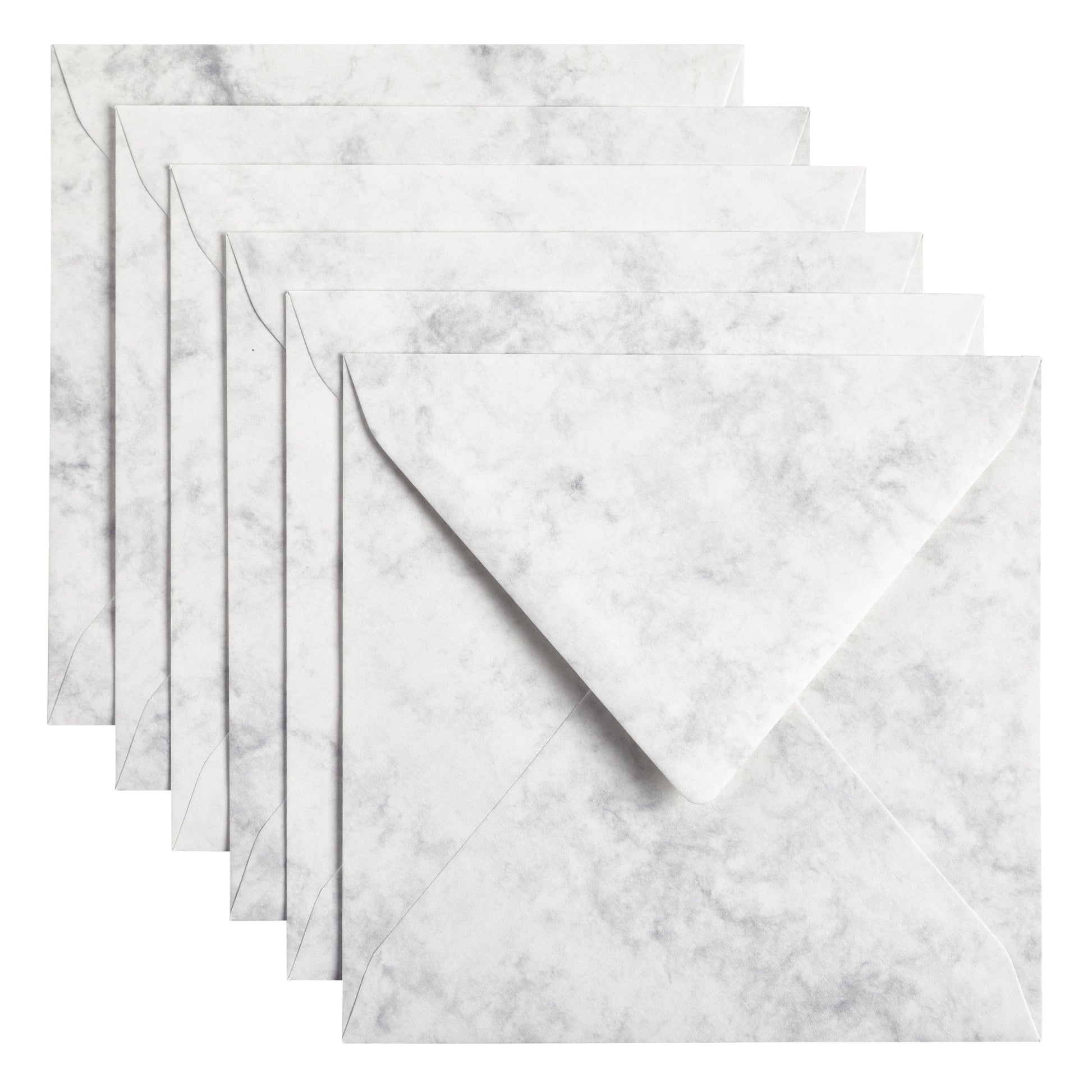 Papicolor 140x140mm marble grijs Envelop