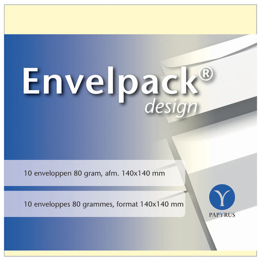 Envelop Papyrus Envelpack vierkant 140x140mm ivoor
