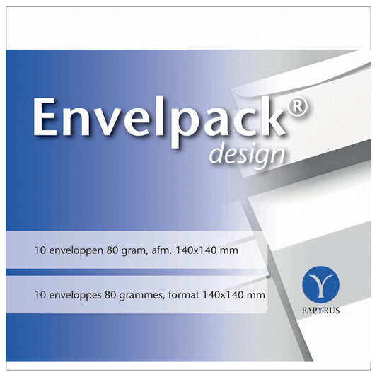 Envelop Papyrus Envelpack vierkant 140x140mm wit