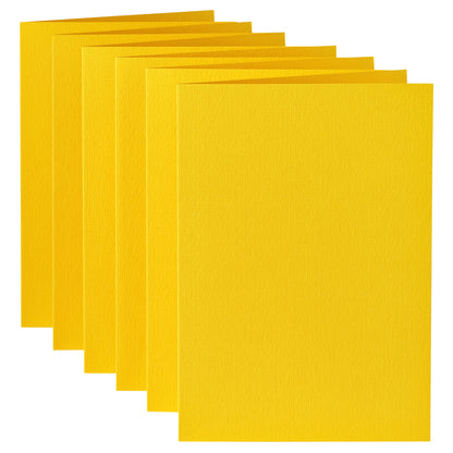 Dubbele correspondentiekaart Papi A6 dottergeel - 2