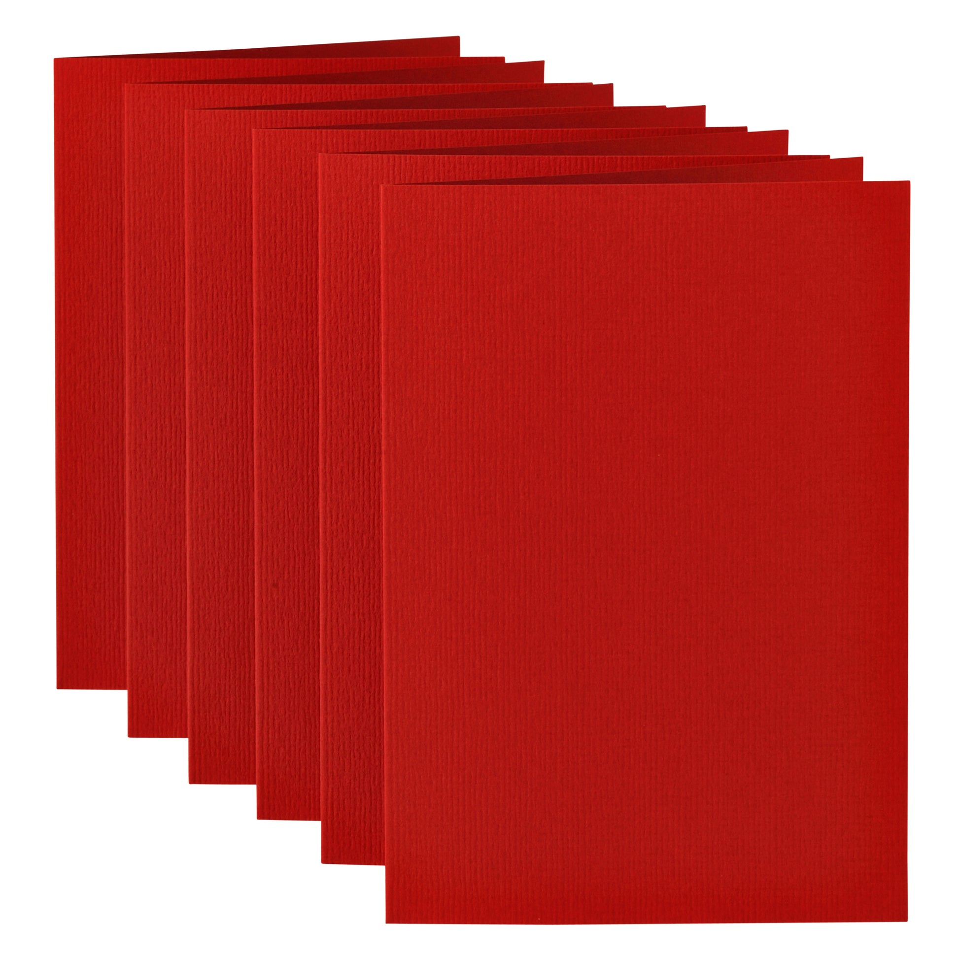 Dubbele correspondentiekaart A6 rood, 105x148mm, 210g, pak 6 - 2