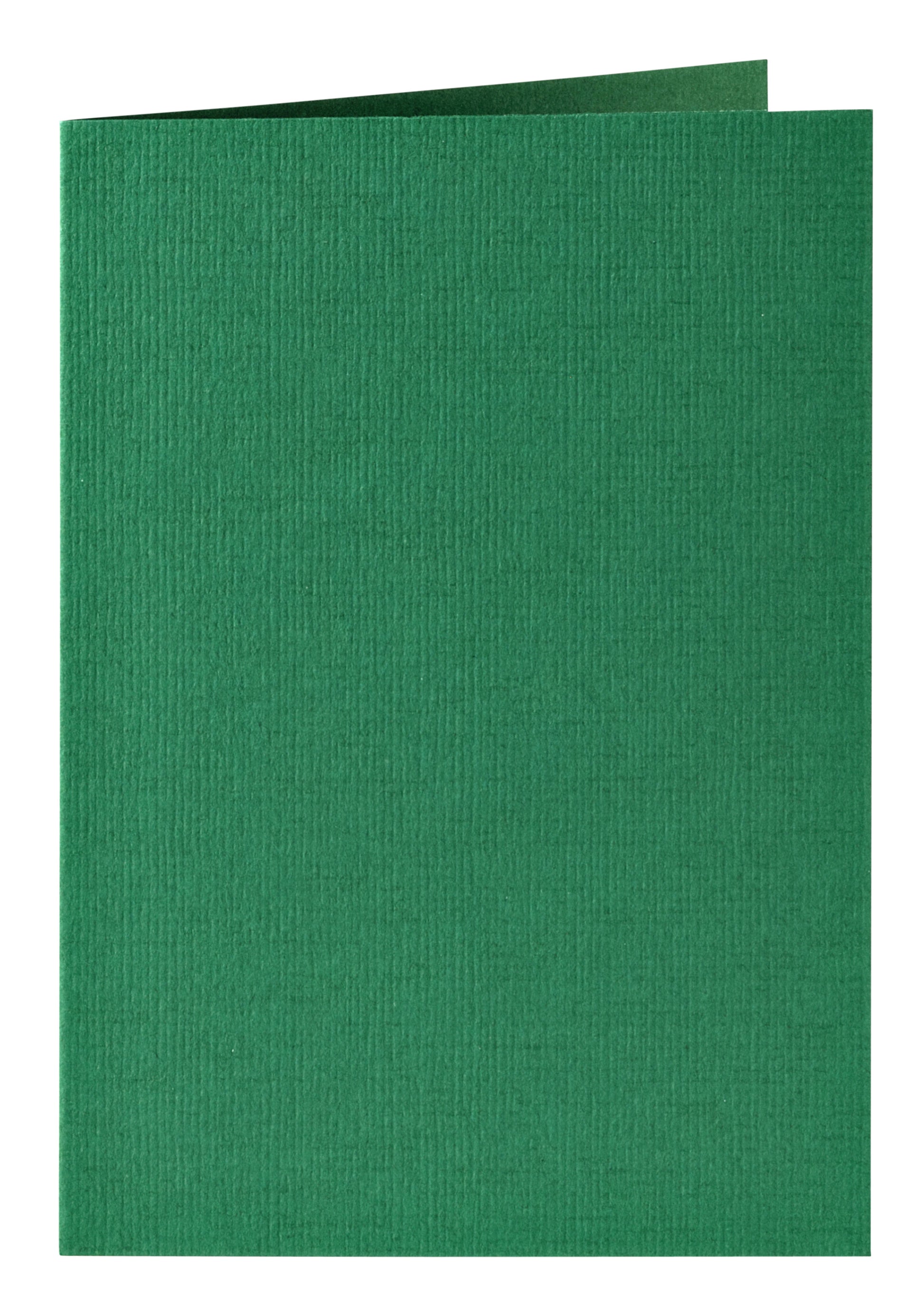 Dubbele correspondentiekaart A6 dennengroen, 105x148mm, 210g, pak 6