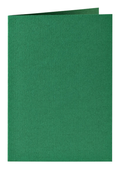 Dubbele correspondentiekaart A6 dennengroen, 105x148mm, 210g, pak 6