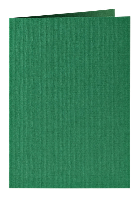 Dubbele correspondentiekaart A6 dennengroen, 105x148mm, 210g, pak 6