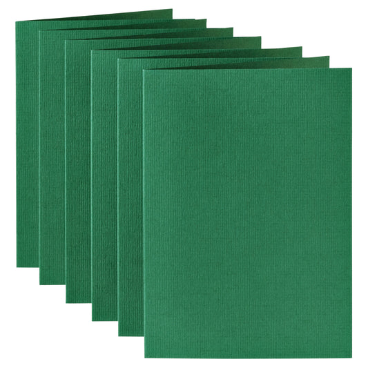 Dubbele correspondentiekaart A6 dennengroen, 105x148mm, 210g, pak 6 - 2