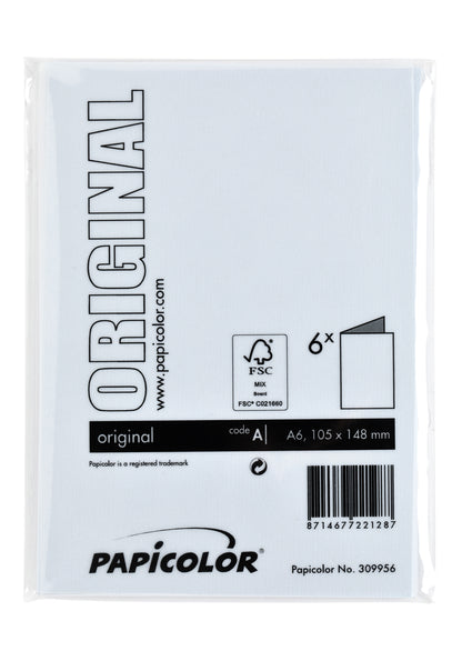 Dubbele correspondentiekaart Papi A6 babyblauw - 3