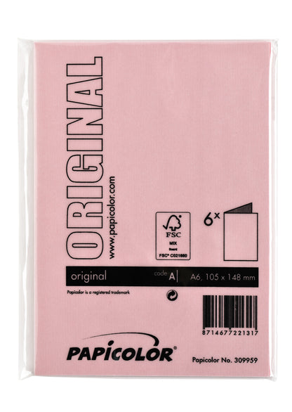 Dubbele correspondentiekaart Papi A6 roze - 3