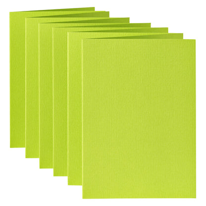 Dubbele correspondentiekaart A6 appelgroen, 105x148mm, 210g, pak 6 - 2