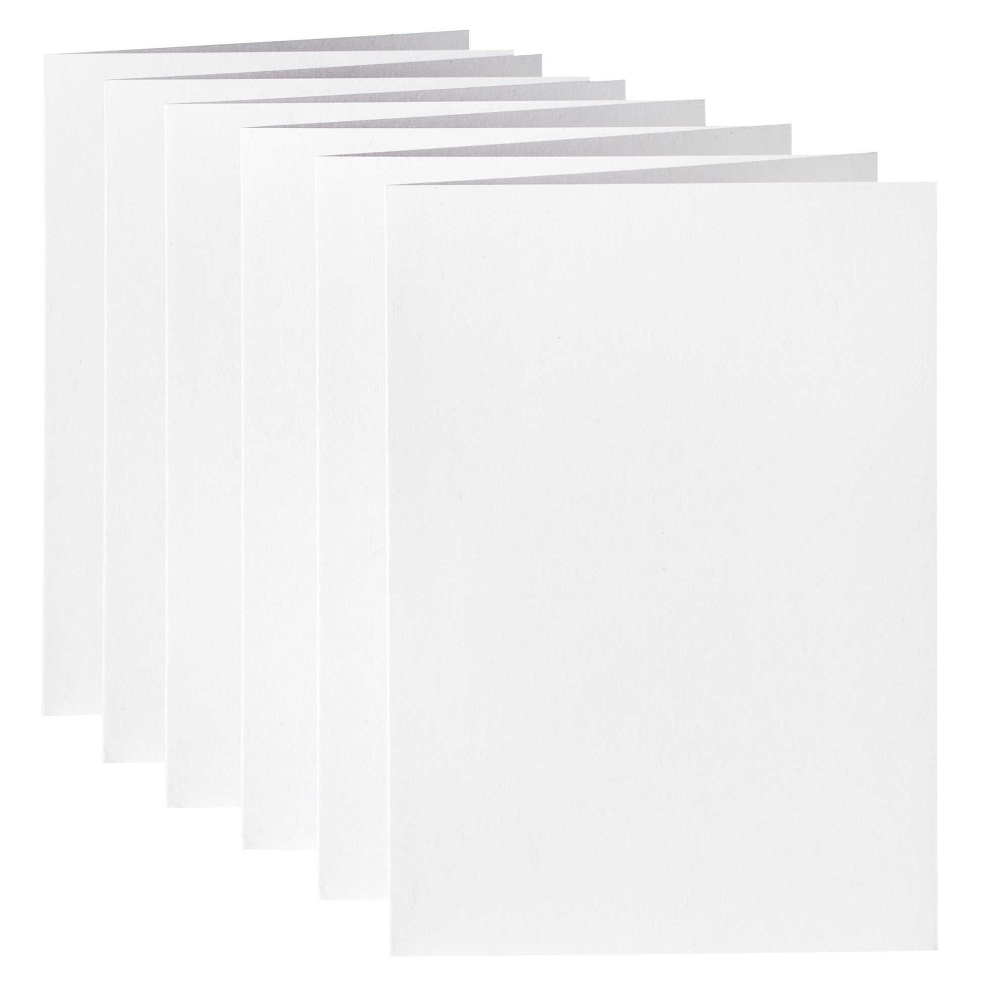 Kraft witte dubbele correspondentiekaart A6, 105x148mm, 210g, pak 6 - 2