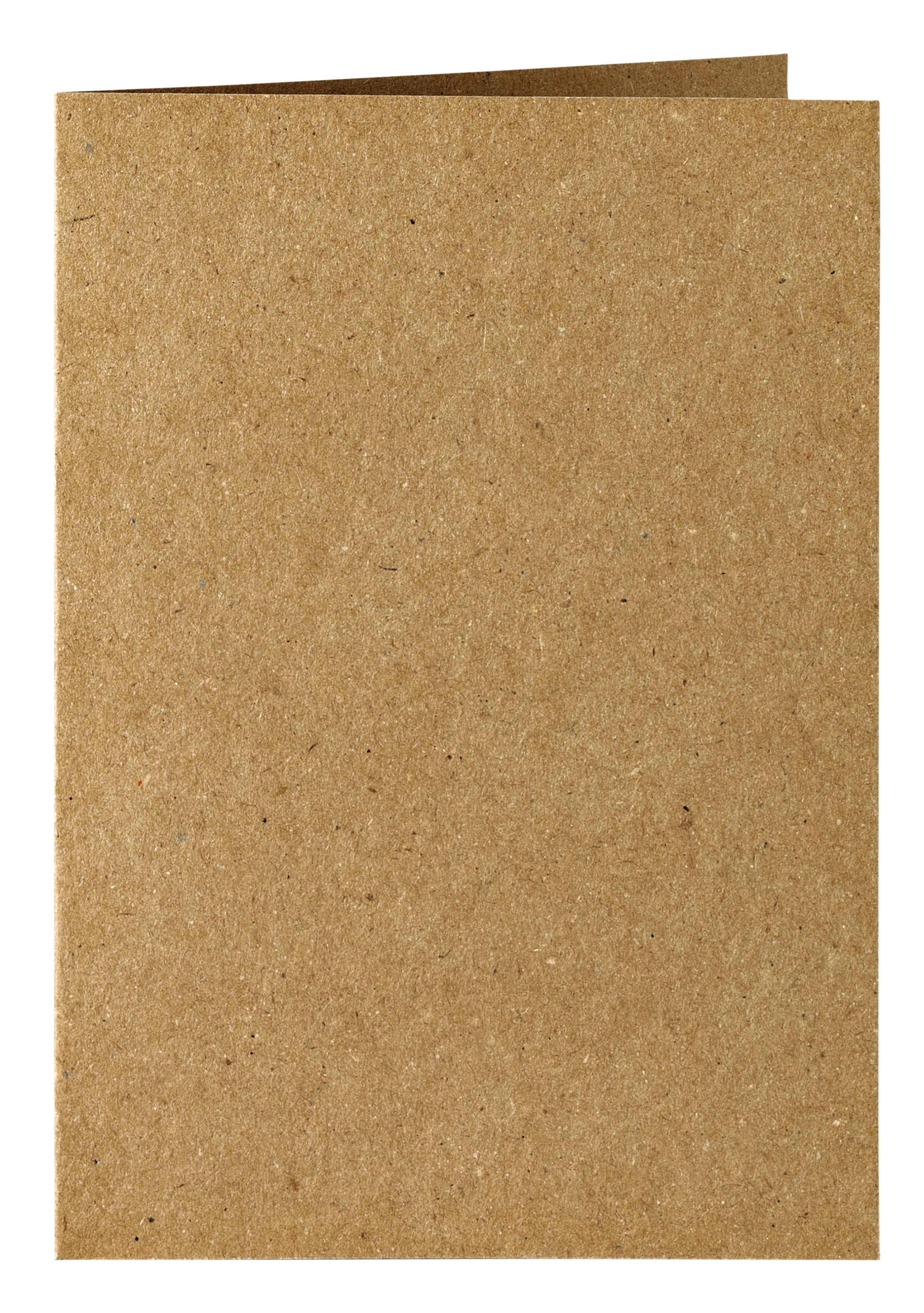 Dubbele correspondentiekaart A6 bruin, 105x148mm, 210g, pak 6