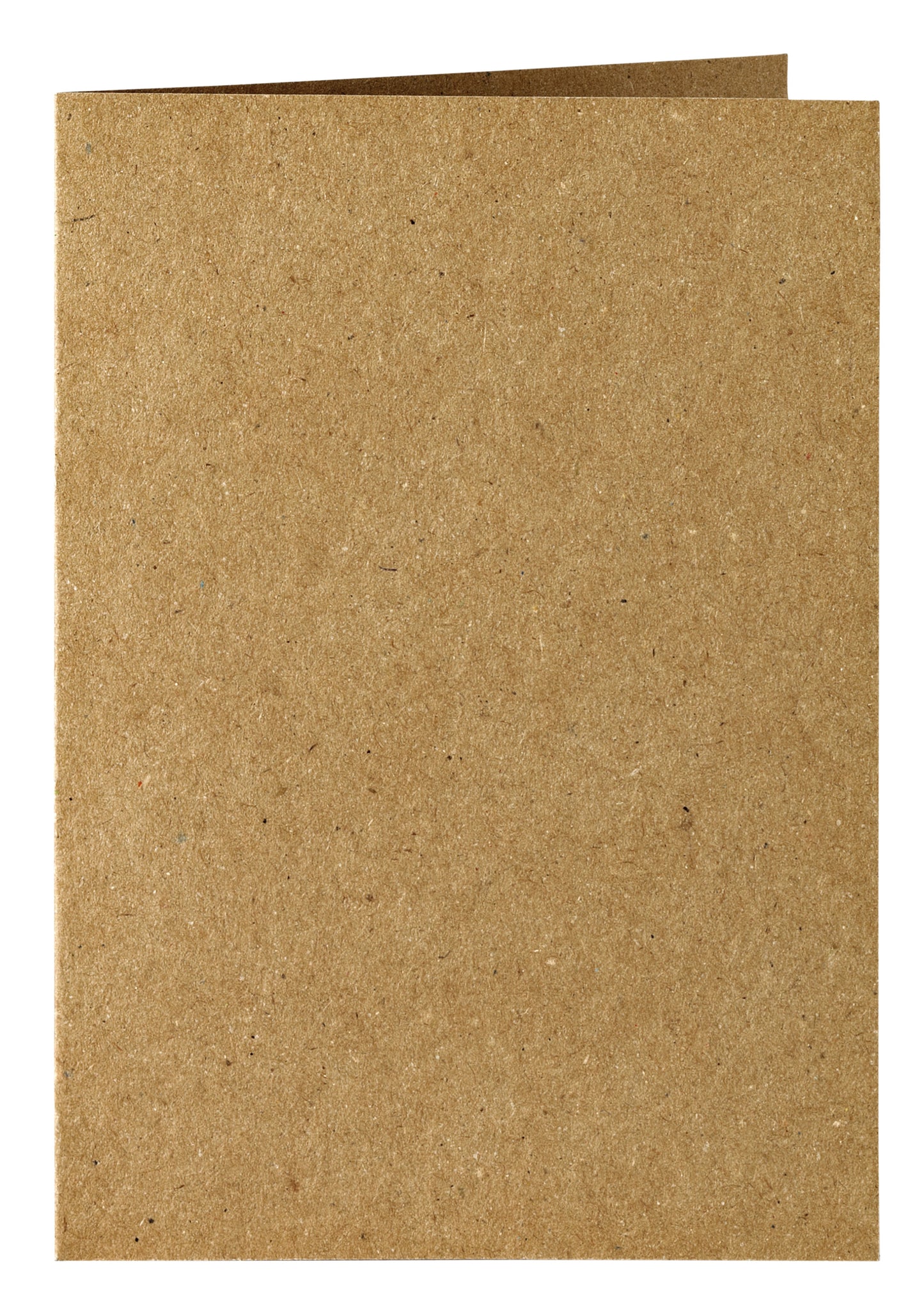 Dubbele correspondentiekaart A6 bruin, 105x148mm, 210g, pak 6
