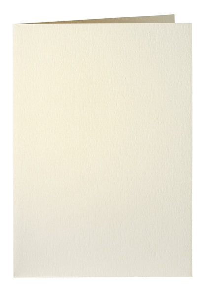 Ivoorkleurige dubbele correspondentiekaart A6, 105x148mm, 210g, pak 6