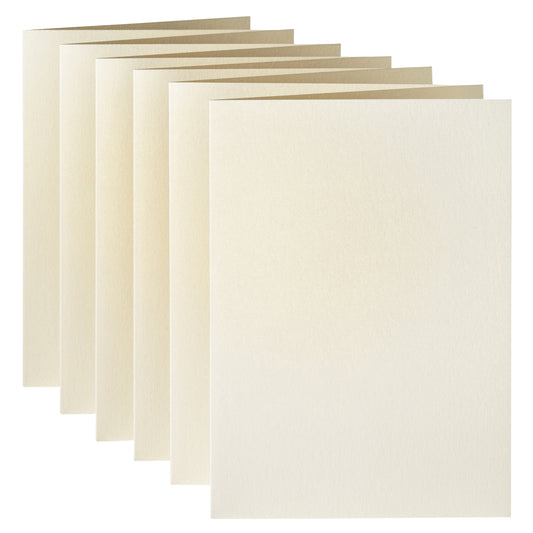 Ivoorkleurige dubbele correspondentiekaart A6, 105x148mm, 210g, pak 6 - 2