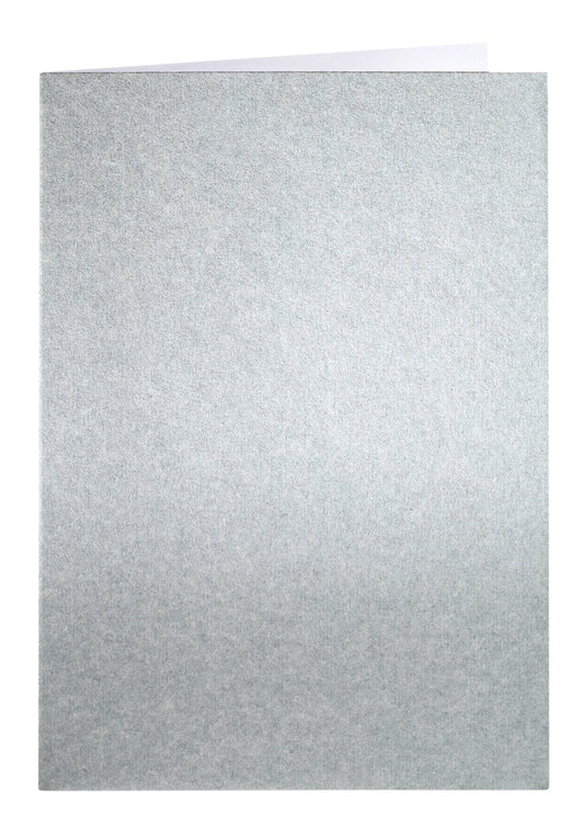 Correspondentiekaart Papi dubbel A6 zilver 105x148mm