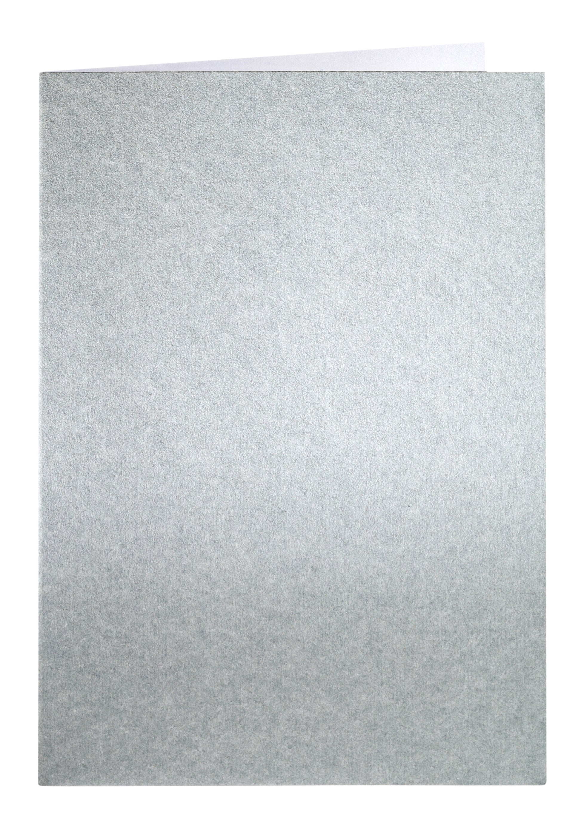Correspondentiekaart Papi dubbel A6 zilver 105x148mm