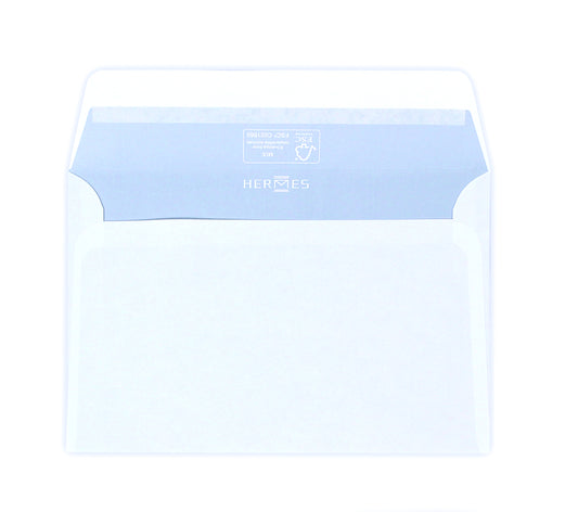 Envelop Hermes bank C6 114x162 500st wit, FSC-gecertificeerd
