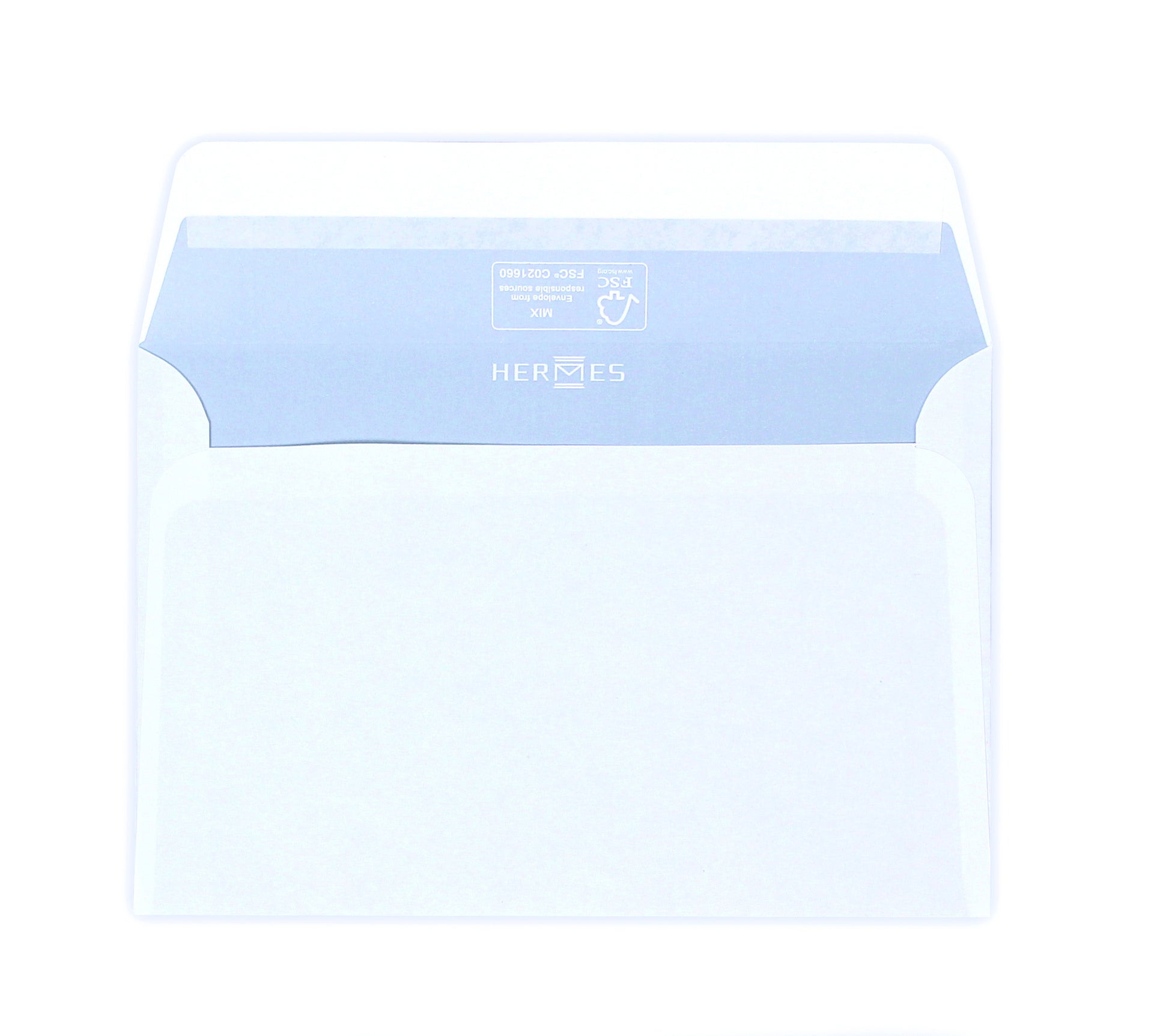 Envelop Hermes bank C6 114x162 500st wit, FSC-gecertificeerd