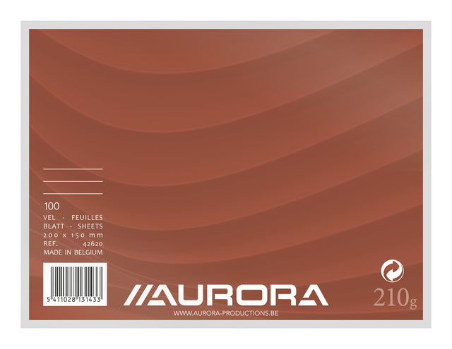 Aurora Gelijnde Systeemkaart 200x150mm, met koplijn, 210gr