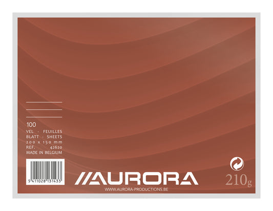 Aurora Gelijnde Systeemkaart 200x150mm, met koplijn, 210gr