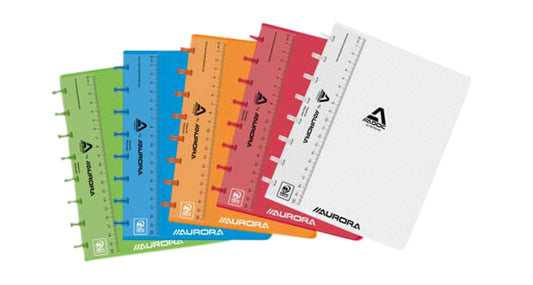 Adoc A5 ruitschrift, 144 pagina's, 90 g/m², transparante kaft, 5x5 mm