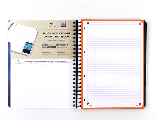 Oxford Projectbook A4+ ln 4-g 240 pagina’s blauw
