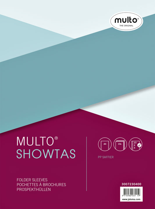 Multo A4 Showtas 23-rings PP 0.08mm NERF, copysafe