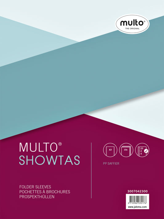 Multo A3 Showtas 23-rings PP 0.08mm NERF, liggend
