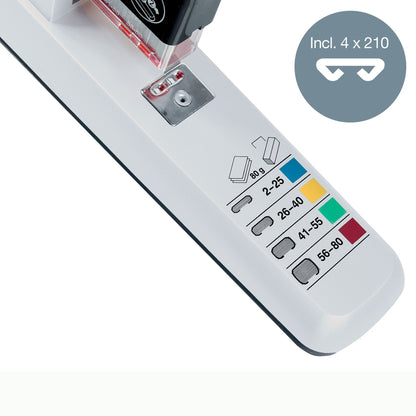 Leitz Heavy Duty Nietmachine 80 vel zilver, voor intensief gebruik - 5