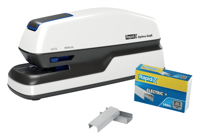 Elektrische nietmachine Rapid Optima Grip Zwart Zilver
