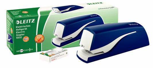 Leitz NeXXt Elektrische Nietmachine voor 10 Vel Blauw