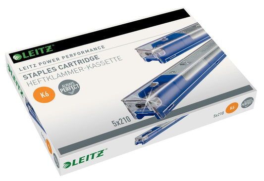 Leitz K6 cartridge nietjes 5x210 stuks