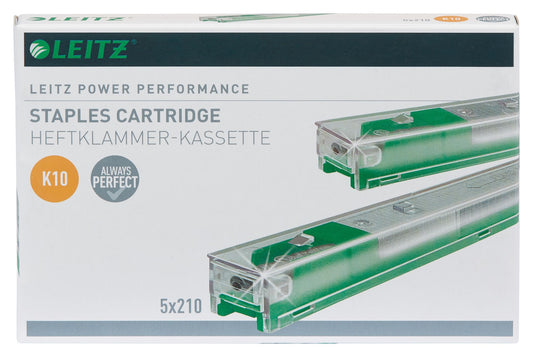 Leitz K10 26/10 Verzinkte nietjes, cassette van 210 stuks