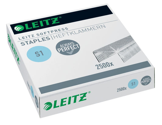 Nietjes Leitz S1 Softpress voor nietmachines, 6 mm poot, tot 30 vel