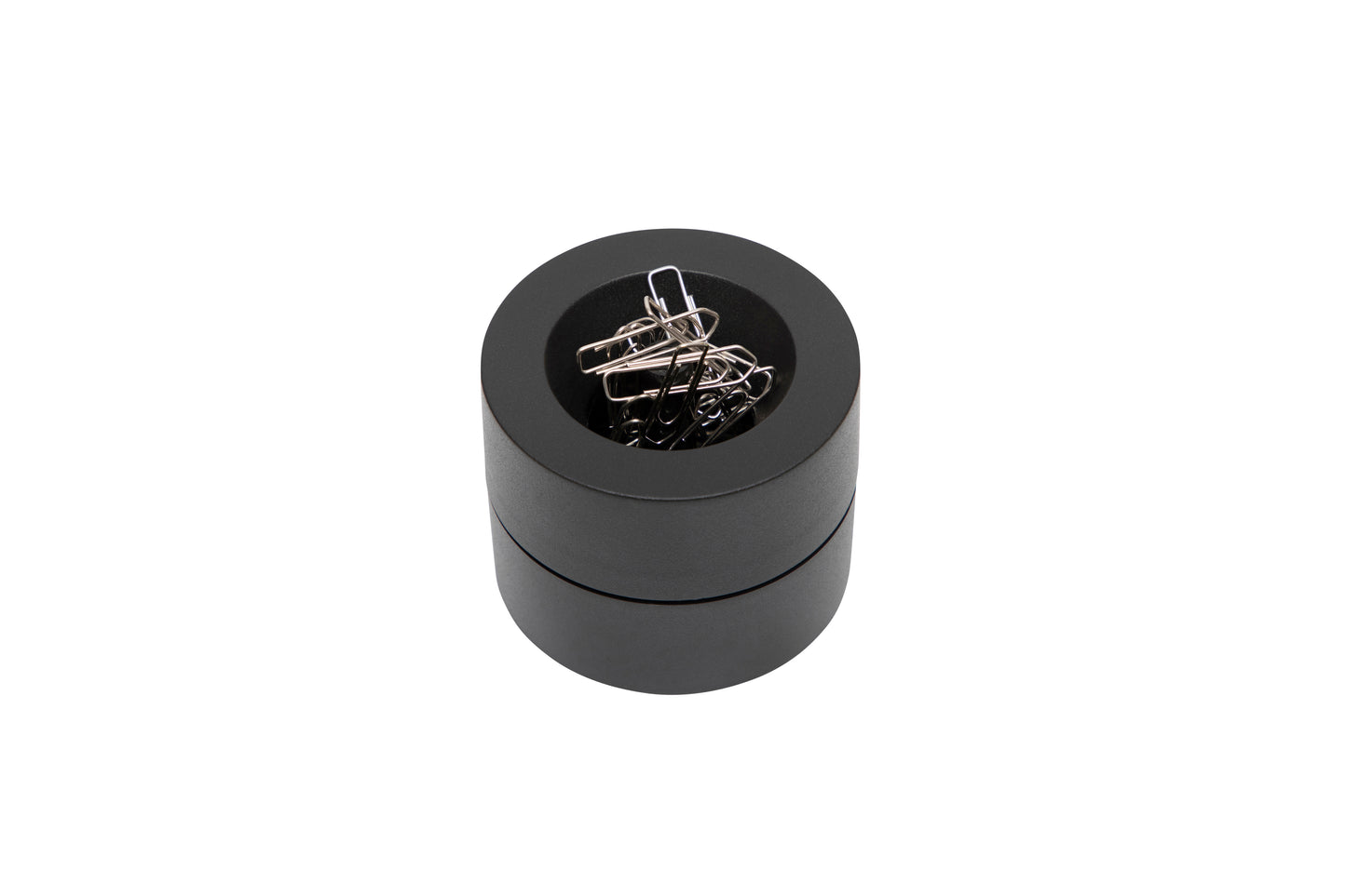 Magnetische papercliphouder MAUL 30123, Ø73mm, zwart