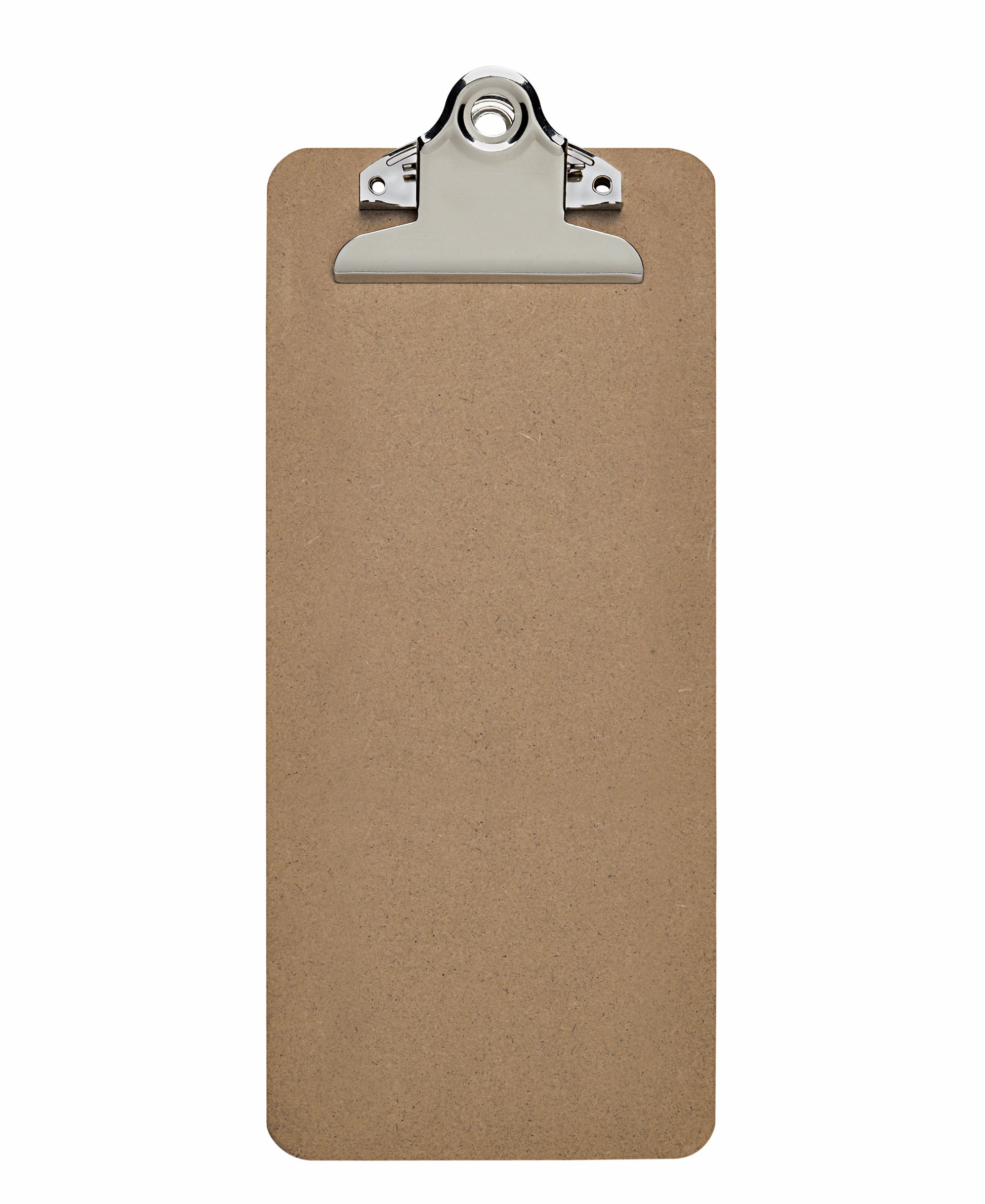 Houten klembord 28x11,5cm, staand, met grote 77mm klem