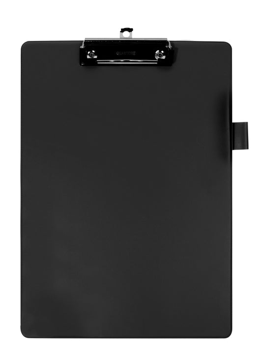 Klembord Quantore A4 Standaard Zwart met Penlus en Klem
