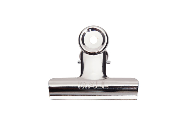 Papierklem MAUL Bulldog 70mm met metalen veer