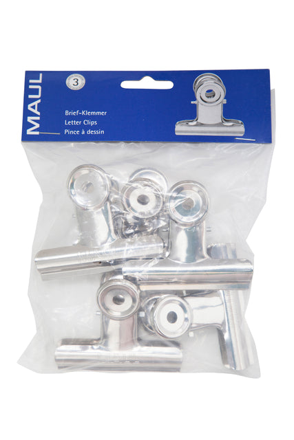 Papierklem MAUL Bulldog 70mm met metalen veer - 9
